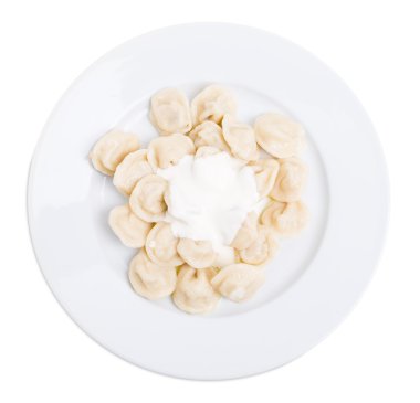 Rus domuz eti köfte mantı.