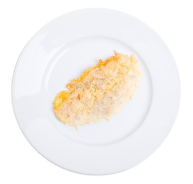 Kızarmış tavuk fileto hırpalanmış.