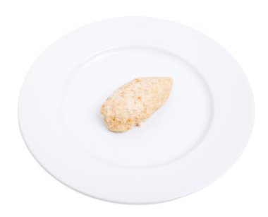 Lezzetli tavuk göğsü ile rendelenmiş havuç.