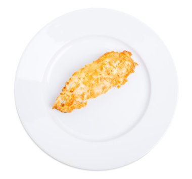 Kızarmış tavuk fileto hırpalanmış.