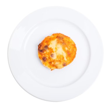 Kızarmış tavuk göğsü mantar ile hırpalanmış.