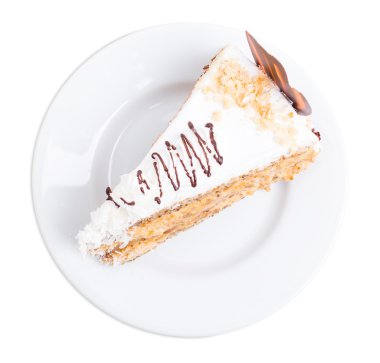 Lezzetli kek çikolata curl ve hindistancevizi.