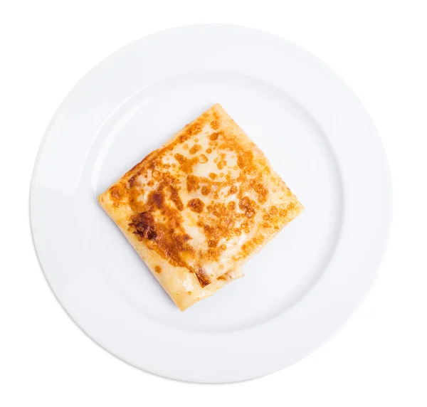 Jambon ve peynir ile doldurulmuş krep. — Stok fotoğraf