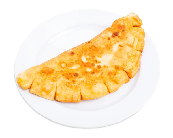 ラム肉と伝統的な揚げパイ cheburek. — ストック写真