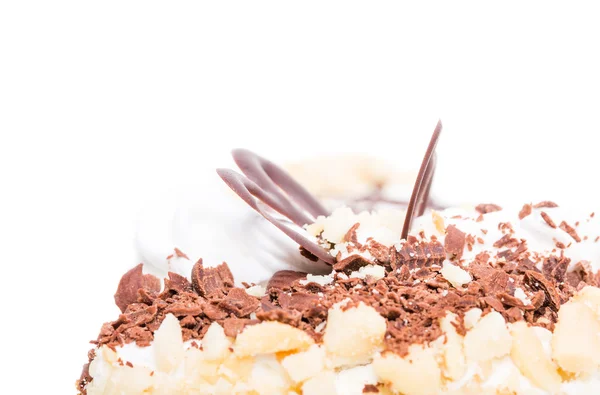 Finom sütemény, csokoládé és a krém sajt. — Stock Fotó