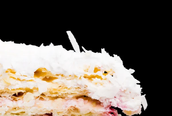 Closeup of delicious coconut cake. — Stock Photo, Image