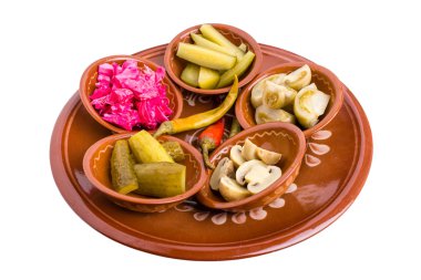 Karışık Marine sebze tabağı.