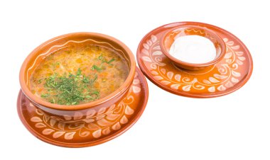 Geleneksel tavuk çorbası..