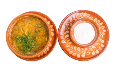 Geleneksel tavuk çorbası..