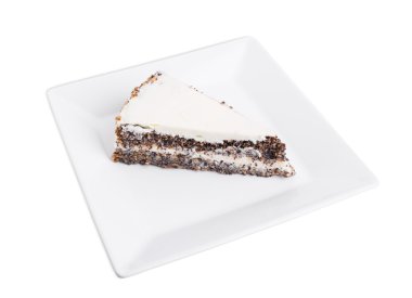 Lezzetli haşhaş tohum pasta.