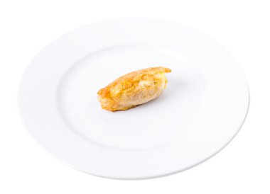 Lezzetli hırpalanmış tavuk fileto.