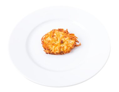 Kızarmış patates tava keki.