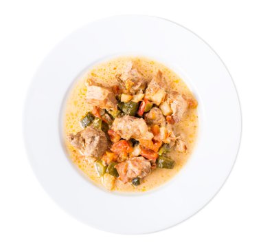 Sebzeli fırında domuz eti.