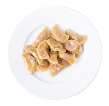 Kiraz ile Ukrayna köfte vareniki.