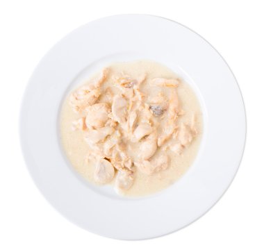 Kızartma tavuk fileto mantar ile.