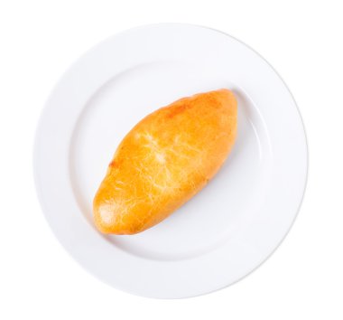 Lezzetli pasta patates püresi ile.