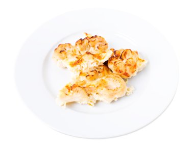 Lezzetli hırpalanmış karnabahar.