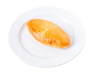 Lezzetli pasta patates püresi ile.