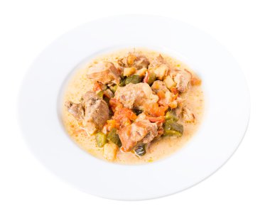 Sebzeli fırında domuz eti.