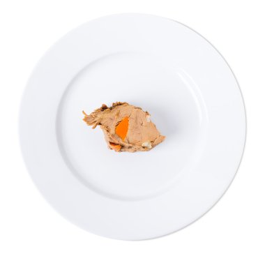 Kızarmış biftek ile havuç dolması.