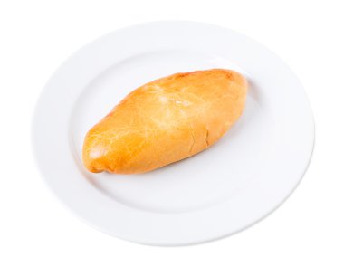 Lezzetli pasta patates püresi ile.