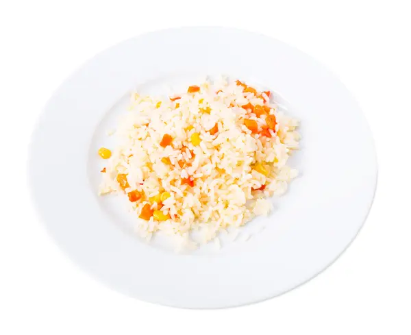 Delicious rice with vegetables. — Stock Photo, Image