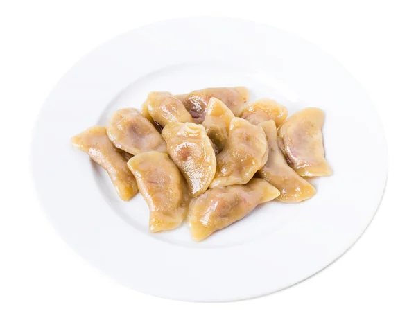 Oekraïense dumplings Varik met kersen. — Stockfoto