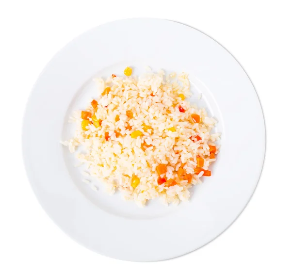 Delicious rice with vegetables. — Stock Photo, Image