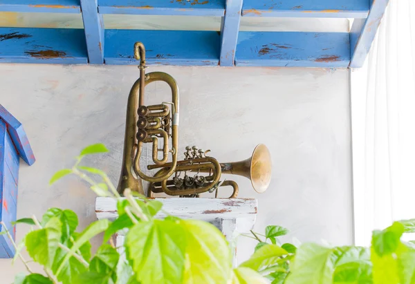 Dos saxofones viejos . — Foto de Stock