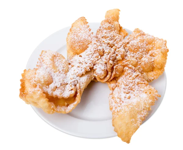 Dolci biscotti soffiati fritti . — Foto Stock