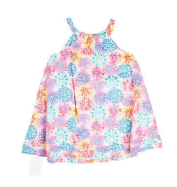 Çiçek desenli çocuk elbise.