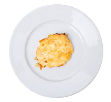 Vejetaryen patates pirzola peynir ile.