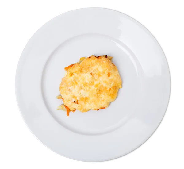 Vegetarisk potatis kotlett med ost. — Stockfoto