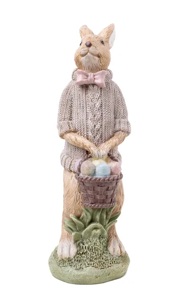 Mooie handgemaakte Pasen konijn. — Stockfoto