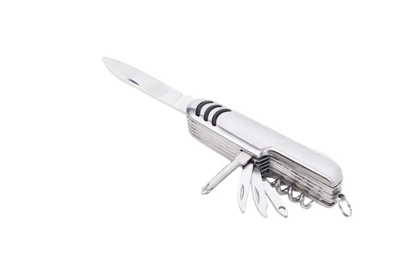 Metallic swiss knife. — Stock Photo, Image