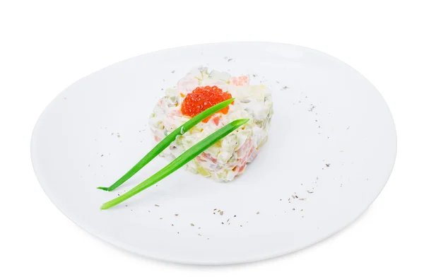 Salade russe traditionnelle olivier . — Photo