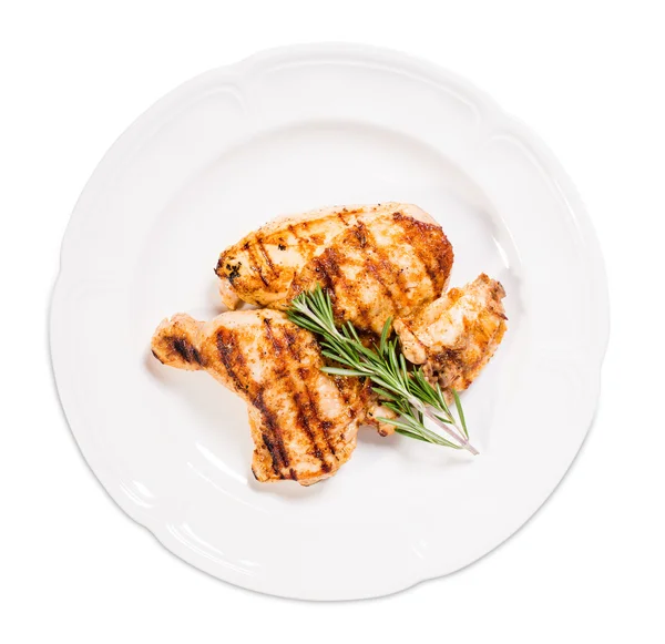 Filetto di pollo alla griglia e zampe con rosmarino . — Foto Stock