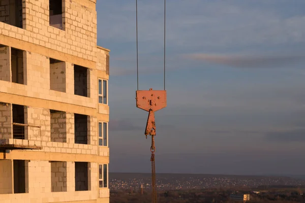 Nueva Pared Del Edificio Hermoso Paisaje Publicidad Edificio Construcción —  Fotos de Stock