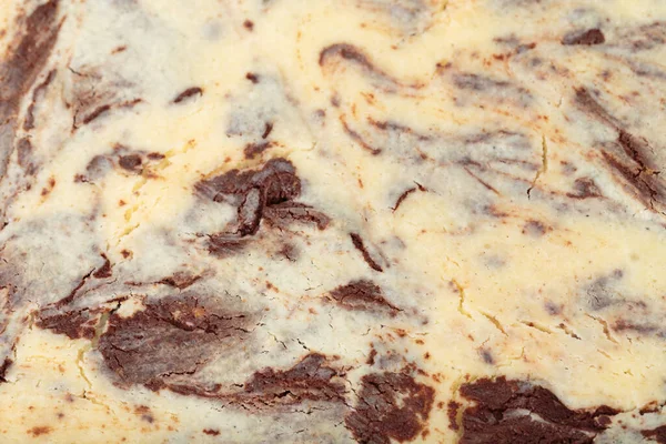 Top View Cheesy Brownie Cheesecake Occupies Entire Surface Image Close —  Fotos de Stock