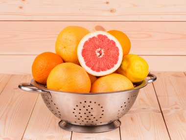 halved citrus fruit  clipart