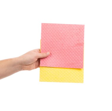 farklı sünger elini tutar