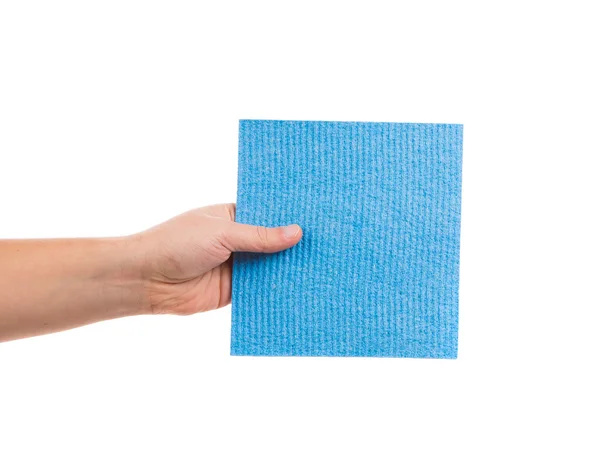 Blue cleaning sponge — Stock Photo, Image