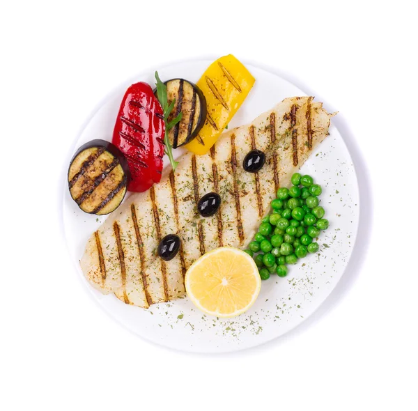 Grilled fillet of pangasius — Stock Photo, Image