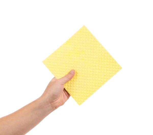 Yellow cleaning sponge — Stock Photo, Image