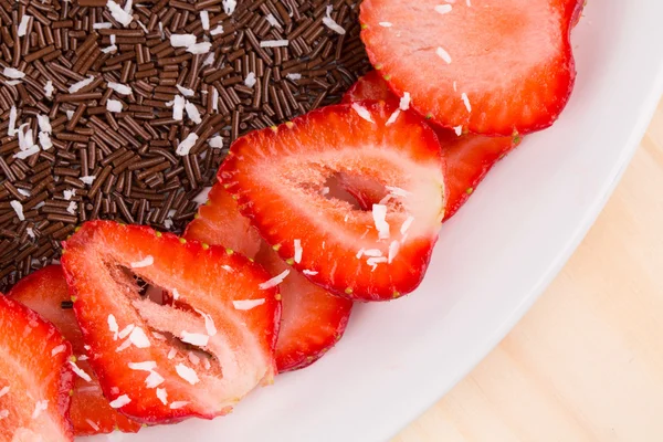 Gâteau aux fraises — Photo