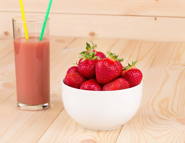 Batido de fresa — Foto de Stock