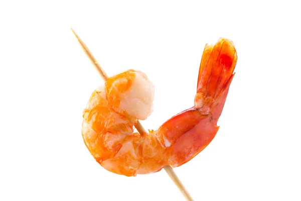 Grilled shrimps on a stick. — Stock Photo, Image