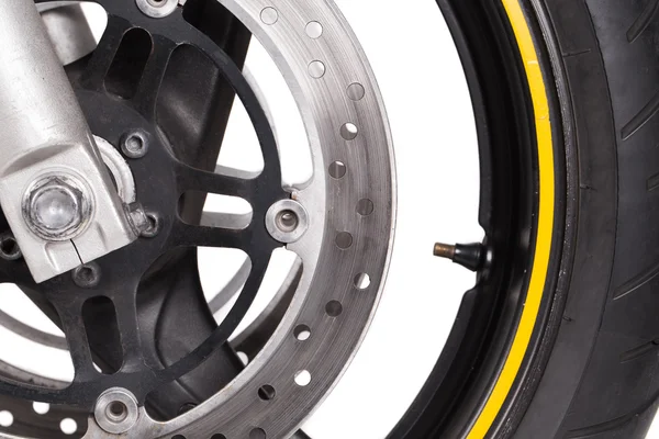 Motorcycle wheel — Stock Photo, Image