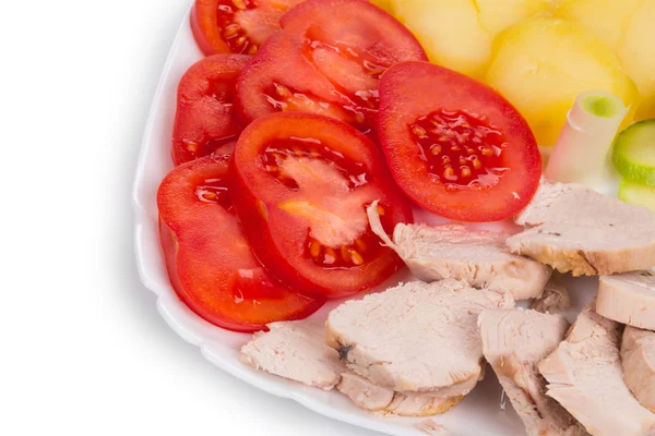 Warm meat salad — Stock Photo, Image