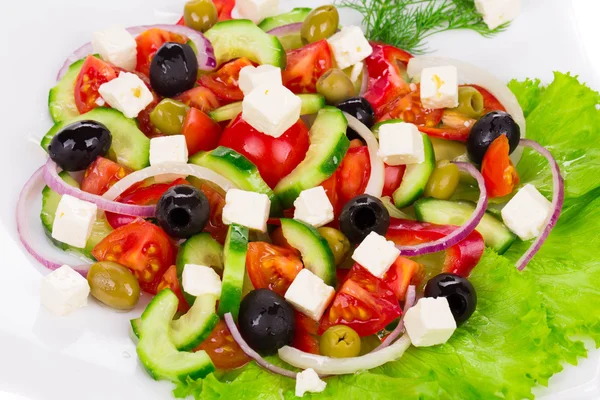 Griechischer Salat. — Stockfoto